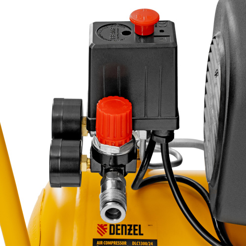 Компрессор воздушный DLC1300/24 безмасляный 1.3 кВт, 24 литра, 206 л/мин Denzel по ценам производителя в Воронеже с доставкой по всей России