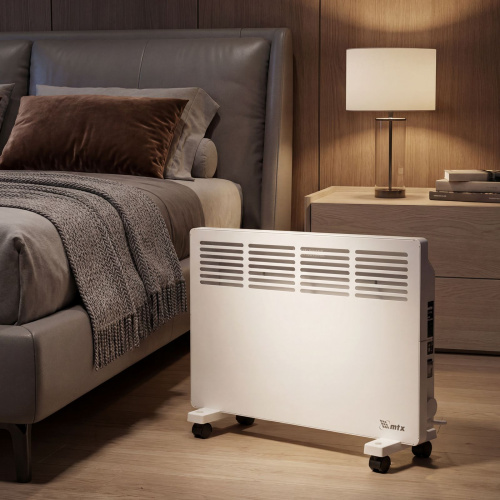 Конвектор электрический КМ-2000.2, 230 В, 2000 Вт, X-образный нагреватель, колеса, термостат MTX по ценам производителя в Воронеже с доставкой по всей России