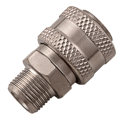 Муфта универсальная быстросъемная ("мама") 3/8, внешняя резьба, 2 шт, Stels по ценам производителя в Воронеже с доставкой по всей России