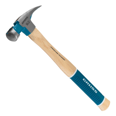 Молоток-гвоздодер, 450 г, угол 75, магнит, обрезиненная рукоятка American hickory GROSS по ценам производителя в Воронеже с доставкой по всей России