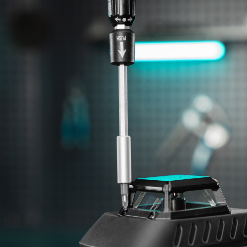 Отвертка с набором бит и торцевых головок для точных работ, гибкий привод, 48 шт, CrMo Gross по ценам производителя в Воронеже с доставкой по всей России