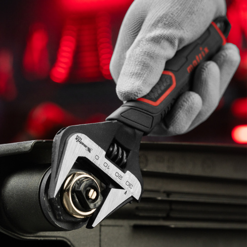 Ключ разводной, тонкие губки, фосфатированный, двухкомпонентная рукоятка, 200 мм, PRO Matrix по ценам производителя в Воронеже с доставкой по всей России