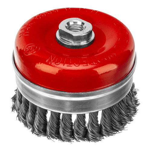 Щетка для УШМ Heavy Duty, 100 мм, М14, "чашка", крученая проволока 0.5 мм Matrix по ценам производителя в Воронеже с доставкой по всей России