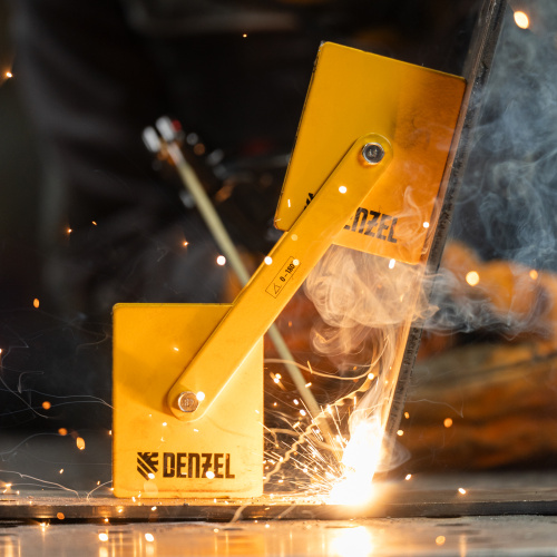 Фиксатор магнитный регулируемый для сварочных работ усилие 50 LB Denzel по ценам производителя в Воронеже с доставкой по всей России