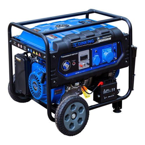 Генератор бензиновый Dinking DKA6500EW (6,5кВт, электростартер, 15лс, колёса) по ценам производителя в Воронеже с доставкой по всей России