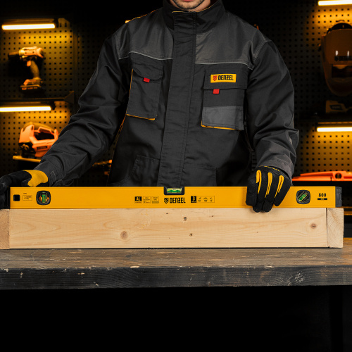 Уровень алюминиевый, магнит, фрезерованный, 3 глазка (1 зеркал.) 0,5 мм/м, 800 мм Denzel по ценам производителя в Воронеже с доставкой по всей России