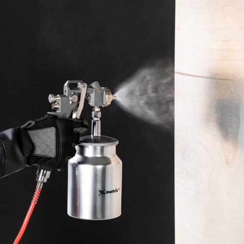 Краскораспылитель пневматический с нижним бачком V 1, 0 л, сопло D 1.2, 1.5 и 1.8 мм Matrix по ценам производителя в Воронеже с доставкой по всей России