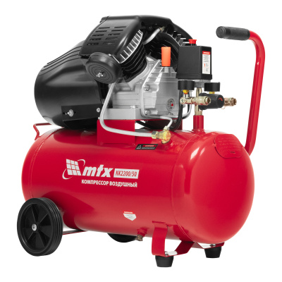 Компрессор воздушный КК-2200/50, 2,2 кВт, 350 л/мин, 50 л, прямой привод, масляный MTX по ценам производителя в Воронеже с доставкой по всей России