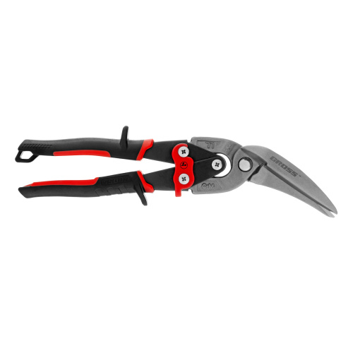 Ножницы по металлу "Piranha", 270 мм, прямой и левый проходной рез, сталь СrMo, двухкомпонентные рукоятки Gross по ценам производителя в Воронеже с доставкой по всей России