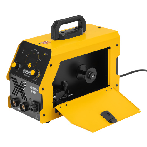Аппарат инвертор. полуавтомат. сварки Mini MIG-140FG, 140 А, ПВ 60% Denzel по ценам производителя в Воронеже с доставкой по всей России