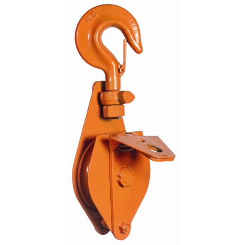 Блок шкивовый однорольный с крюком и откидной щекой Cибталь 1 т, D каната 7 - 11 мм, СибТаль купить в Москве с доставкой по всей России | ProtosMarket.ru