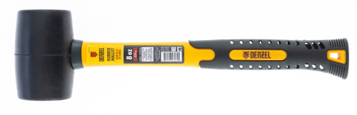 Киянка резиновая, 8 oz, черная резина, фибергласовая рукоятка Denzel по ценам производителя в Воронеже с доставкой по всей России