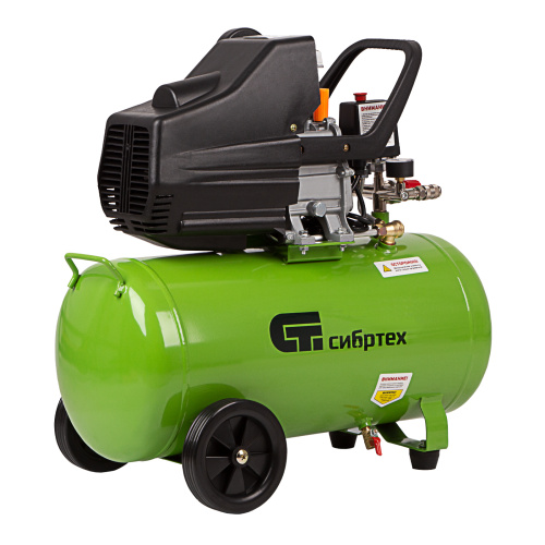 Компрессор воздушный КК-1500/50, 1.5 кВт, 198 л/мин, 50 л, прямой привод, масляный Сибртех по ценам производителя в Воронеже с доставкой по всей России