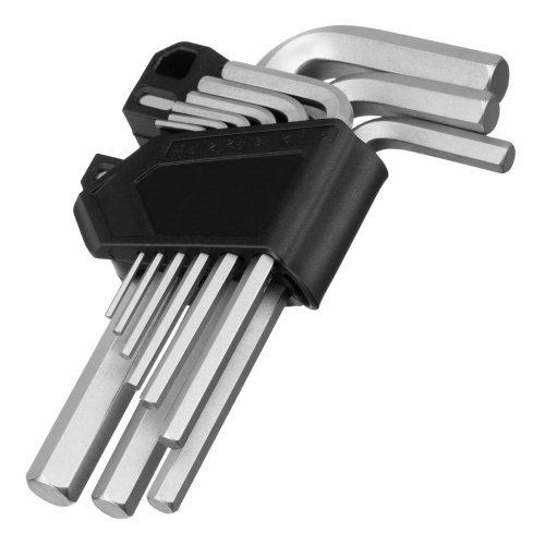 Набор ключей имбусовых, HEX, 1,5-10 мм, CrV, 9 шт. Сибртех по ценам производителя в Воронеже с доставкой по всей России