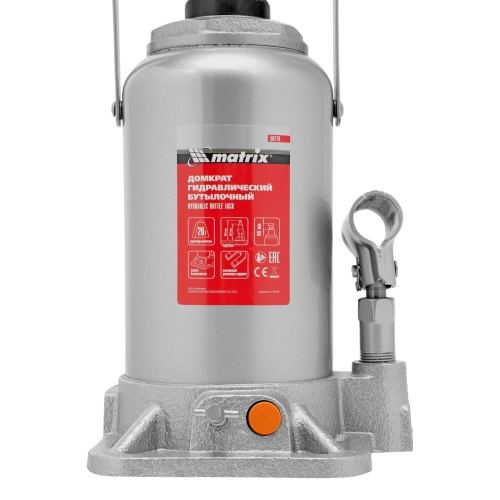 Домкрат гидравлический бутылочный, 20 т, h подъема 244-449 мм Matrix по ценам производителя в Воронеже с доставкой по всей России