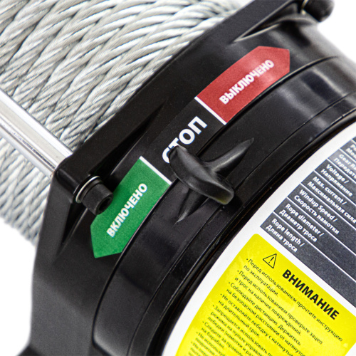 Лебедка автомобильная электрическая LB-3000.3.6 т, 3.4 кВт, 12 В Denzel по ценам производителя в Воронеже с доставкой по всей России