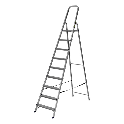 Стремянка, 9 ступеней, алюминиевая, Сибртех по ценам производителя в Воронеже с доставкой по всей России