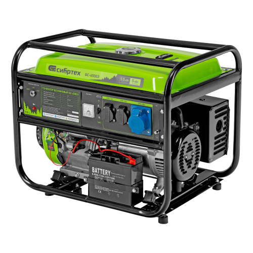 Генератор бензиновый БС-6500Э, 5.5 кВт, 230В, четырехтактный, 25 л, электростартер Сибртех по ценам производителя в Воронеже с доставкой по всей России