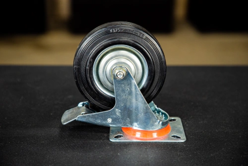 Колесо поворотное резина SRCLb 55 125 мм с тормозом (N) по ценам производителя в Воронеже с доставкой по всей России