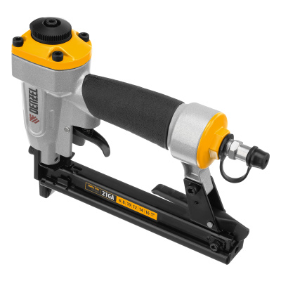 Степлер пневматический PS8016 для прямоугольных скоб 21GA от 6 до 16 мм Denzel по ценам производителя в Воронеже с доставкой по всей России
