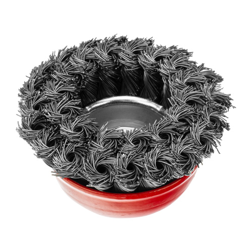 Щетка для УШМ, 75 мм, М14, "чашка", двухрядная, крученая проволока 0.5 мм Matrix по ценам производителя в Воронеже с доставкой по всей России