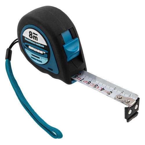 Рулетка "Ergonomisch",8 м x 25 мм,магнитный обрезиненный зацеп Gross по ценам производителя в Воронеже с доставкой по всей России