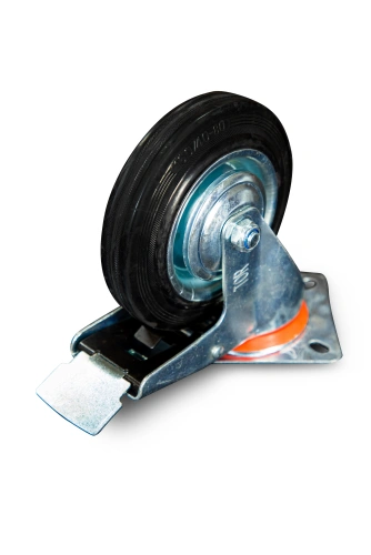 Колесо поворотное резина SCb 63 160 мм с тормозом (N) по ценам производителя в Воронеже с доставкой по всей России