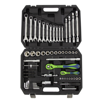 Набор инструментов 89 предметов, CrV 1/2", 1/4" Сибртех по ценам производителя в Воронеже с доставкой по всей России