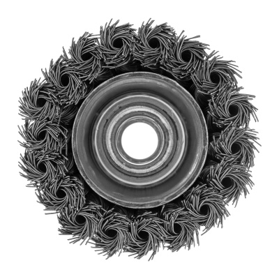 Щетка для УШМ, 75 мм, М14, "чашка", крученая металлическая проволока Сибртех по ценам производителя в Воронеже с доставкой по всей России