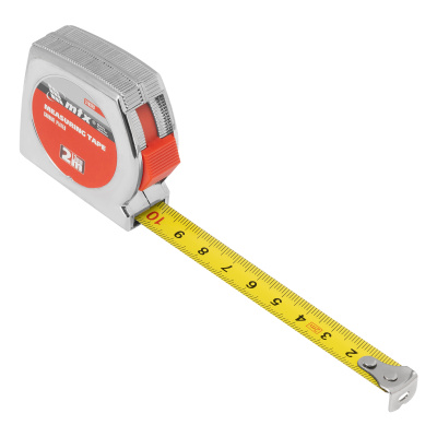 Рулетка Chrom, 2 м x 13 мм, хромированный корпус MTX по ценам производителя в Воронеже с доставкой по всей России