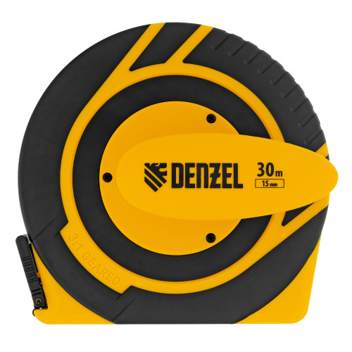 Рулетка геодезическая 30 м х 15 мм, закрытый корпус, фиберглассовая лента Denzel по ценам производителя в Воронеже с доставкой по всей России