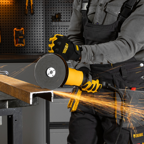 Машина шлифовальная угловая AG150-1500, 1500 Вт, 150 мм, 8500 об/мин Denzel по ценам производителя в Воронеже с доставкой по всей России