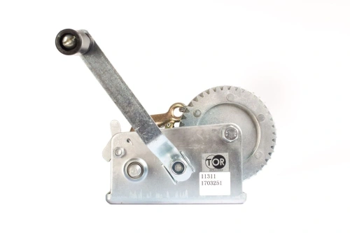 Лебедка ручная барабанная с тросом 1000кг  10м оцинкованная TOR FD по ценам производителя в Воронеже с доставкой по всей России