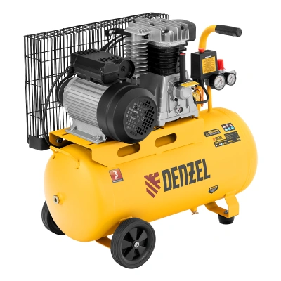 Компрессор воздушный BCI2300/50, ременный привод, 2.3 кВт, 50 литров, 400 л/мин Denzel по ценам производителя в Воронеже с доставкой по всей России