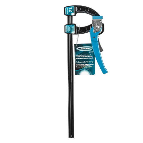 Струбцина реечная быстрозажимная 12, металлический корпус, рычажный храповой механизм, 300 мм Gross по ценам производителя в Воронеже с доставкой по всей России