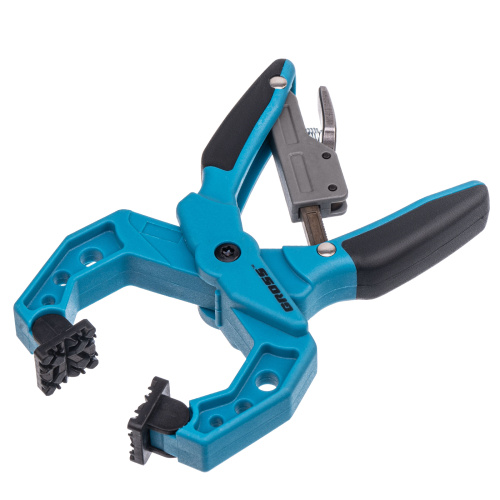 Струбцина клещеобразная 1-1/2, пластиковый корпус, храповой механизм жесткой фиксации, 38 мм Gross по ценам производителя в Воронеже с доставкой по всей России