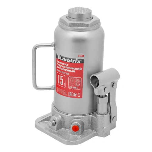 Домкрат гидравлический бутылочный, 15 т, высота подъема 230-460 мм Matrix по ценам производителя в Воронеже с доставкой по всей России
