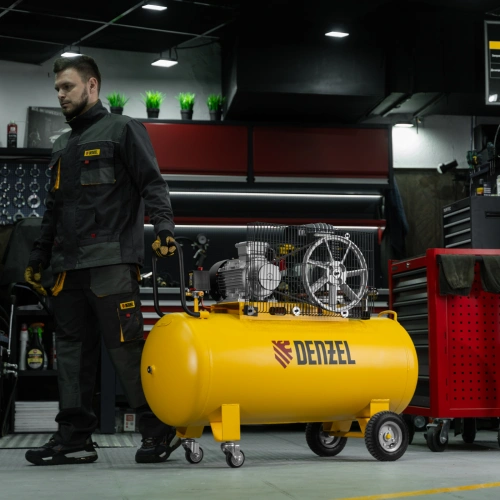 Компрессор воздушный BCI3000-T/200, ременный привод , 3.0 кВт, 200 литров, 530 л/мин Denzel по ценам производителя в Воронеже с доставкой по всей России