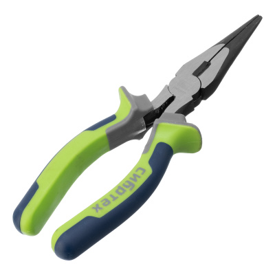 Длинногубцы прямые 180 мм, фосфатирование, трехкомпонентные рукоятки Сибртех по ценам производителя в Воронеже с доставкой по всей России