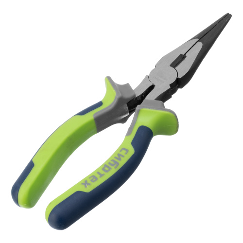 Длинногубцы прямые 180 мм, фосфатирование, трехкомпонентные рукоятки Сибртех по ценам производителя в Воронеже с доставкой по всей России