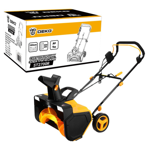 Снегоуборщик электрический DEKO ST2700R, 58см, 2700Вт, 2 фары по ценам производителя в Воронеже с доставкой по всей России