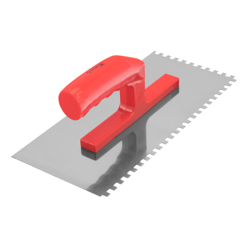 Гладилка стальная, 280 х 130 мм, зеркальная полировка, пластмассовая ручка, зуб 6 х 6 мм Matrix по ценам производителя в Воронеже с доставкой по всей России