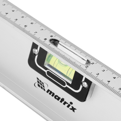 Уровень алюминиевый "Рельс", 1000 мм, 3 глазка (1 поворотный) Matrix по ценам производителя в Воронеже с доставкой по всей России