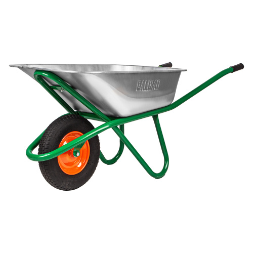 Тачка садово-строительная, усиленная, грузоподъемность 200 кг, объем 90 л Palisad по ценам производителя в Воронеже с доставкой по всей России