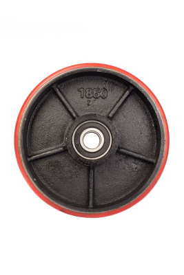 Колесо полиуретан 180х50 мм с подшипником для тележек гидравлических для BF/DF-III/RHP/AC/DF/CW2 по ценам производителя в Воронеже с доставкой по всей России