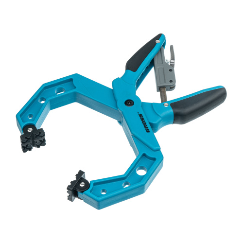 Струбцина клещеобразная 4, пластиковый корпус, храповой механизм жесткой фиксации, 100 мм Gross по ценам производителя в Воронеже с доставкой по всей России