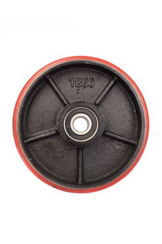 Колесо полиуретан 180х50 мм с подшипником для тележек гидравлических для BF/DF-III/RHP/AC/DF/CW2 по ценам производителя в Воронеже с доставкой по всей России