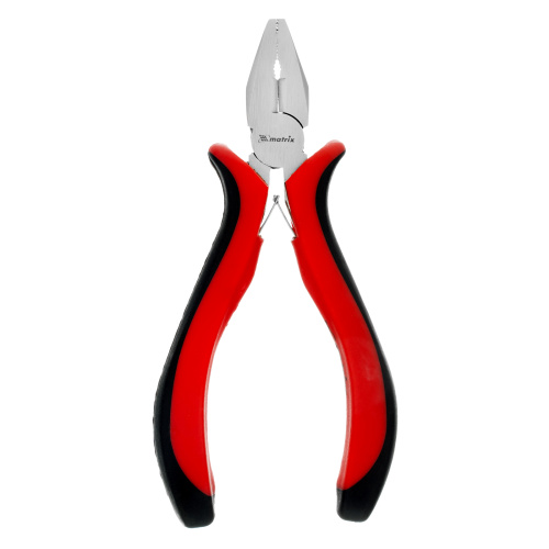 Плоскогубцы Mini, 130 мм, никелированные, авторазжим, двухкомпонентные рукоятки Matrix по ценам производителя в Воронеже с доставкой по всей России