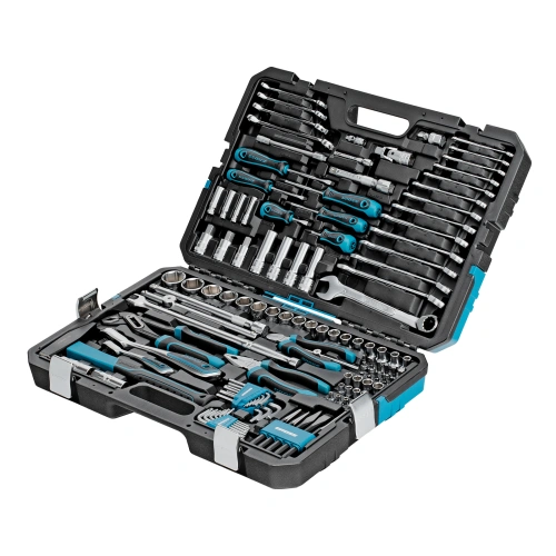 Набор инструментов, 1/4", 1/2", CrV, 120 зубьев, 115 предметов Gross по ценам производителя в Воронеже с доставкой по всей России