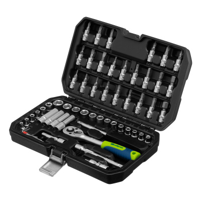 Набор инструментов, 1/4", пластиковый кейс 56 предметов Сибртех по ценам производителя в Воронеже с доставкой по всей России